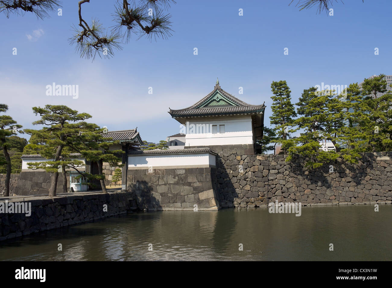 Ote-mon porta del castello di Edo (oggi Palazzo Imperiale), Tokyo, Giappone Foto Stock