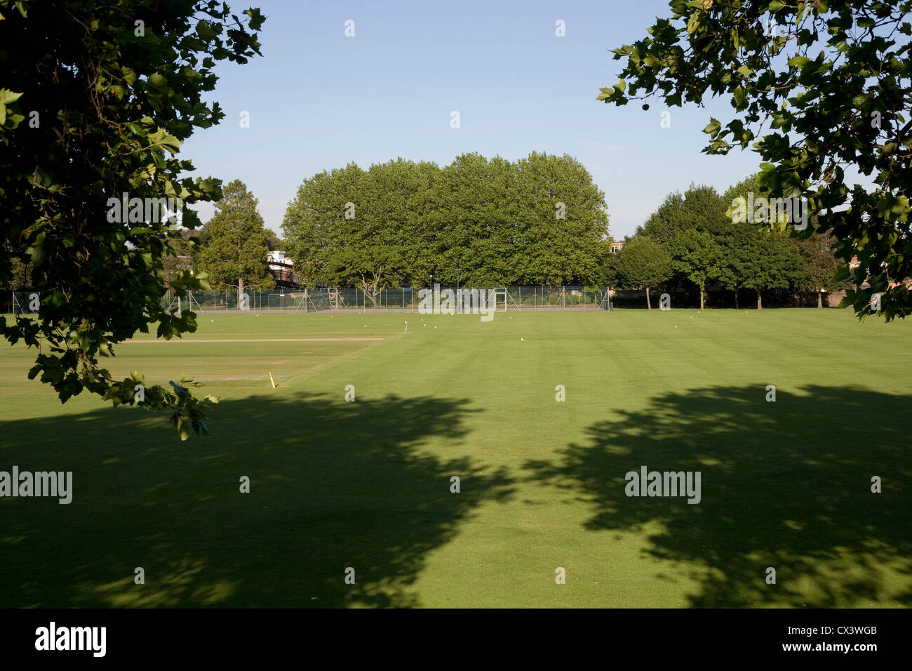 Havant Park su un piacevole tardo pomeriggio nel mese di agosto Foto Stock