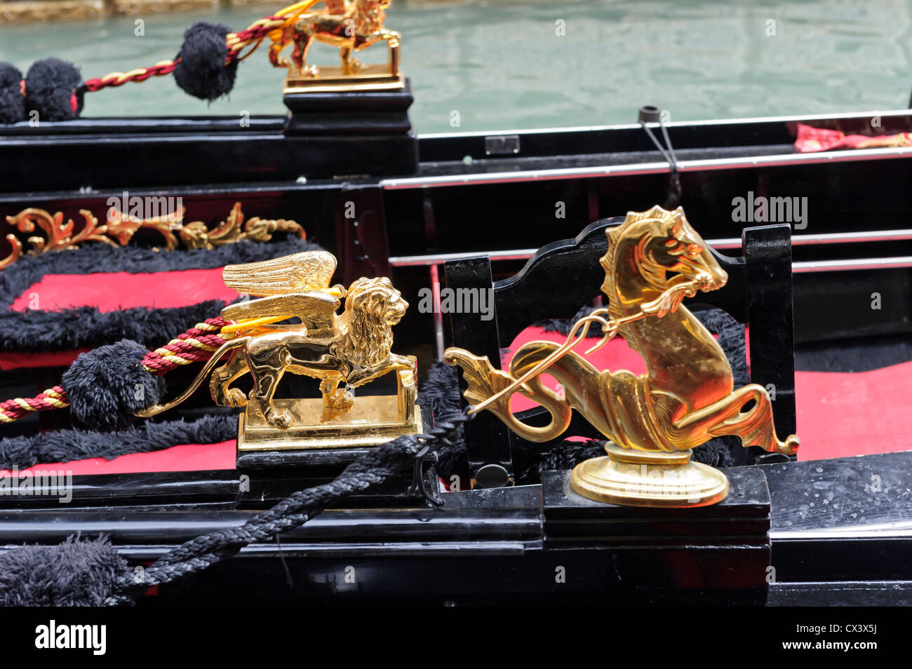 Veneziano ornamenti d'Oro, Venezia, Italia. Foto Stock