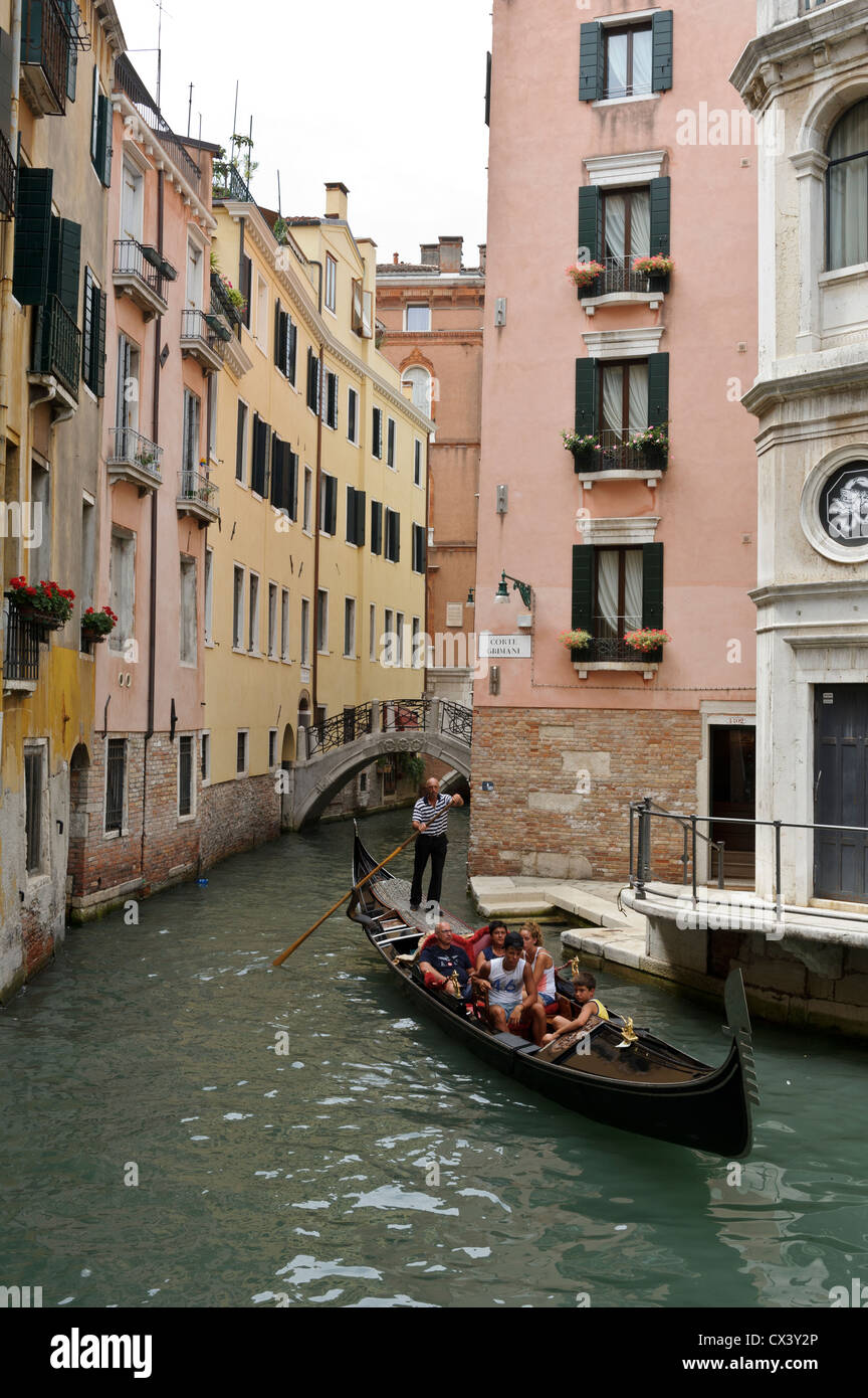 Via navigabile veneziano, Venezia, Italia. Foto Stock