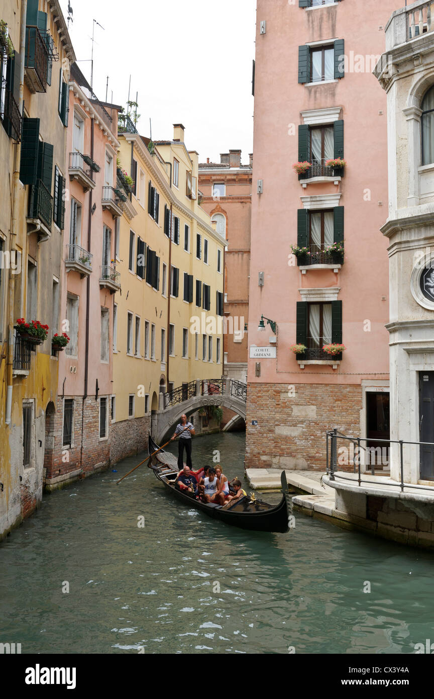 Via navigabile veneziano, Venezia, Italia. Foto Stock