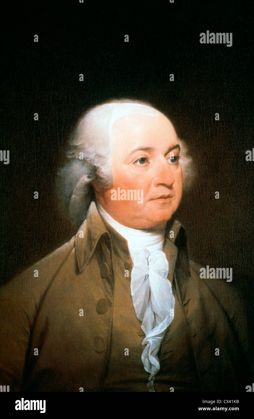 John Adams, secondo presidente degli Stati Uniti d'America Foto Stock