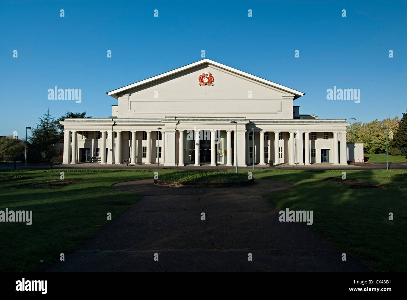De Montfort Hall Leicester concert hall dove i concerti di grandi dimensioni in Leicester sono in scena dal rock alla musica classica Foto Stock