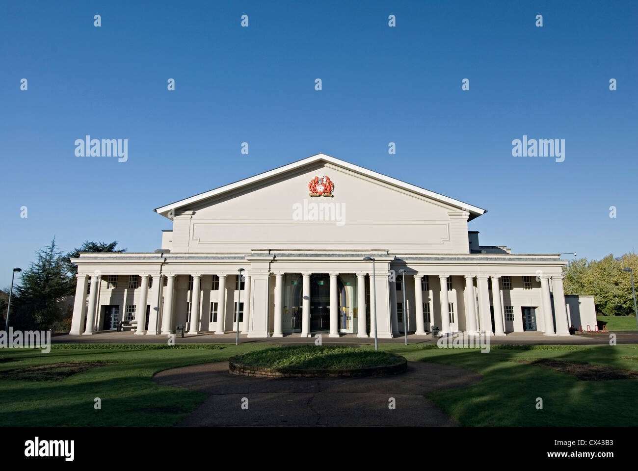 De Montfort Hall Leicester concert hall dove i concerti di grandi dimensioni in Leicester sono in scena dal rock alla musica classica Foto Stock