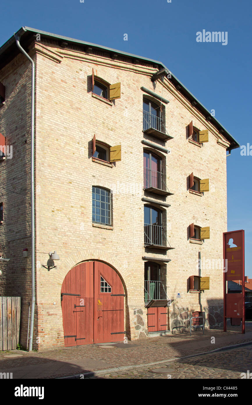 Uwe Johnson House di letteratura, Kluetz, Mar Baltico, Meclemburgo-Pomerania Occidentale, Germania Foto Stock