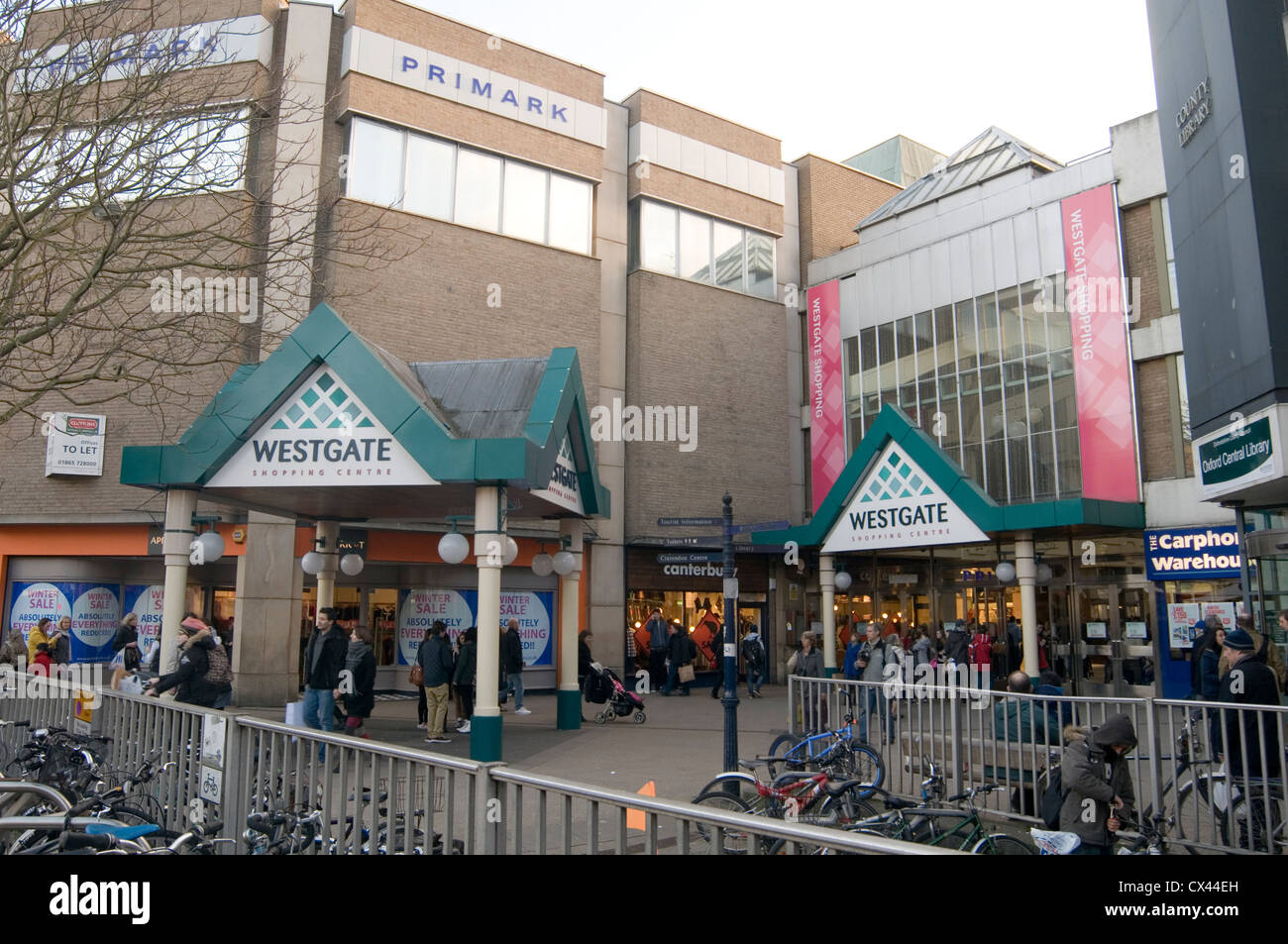 Westgate shopping center centro Oxford Regno Unito Foto Stock