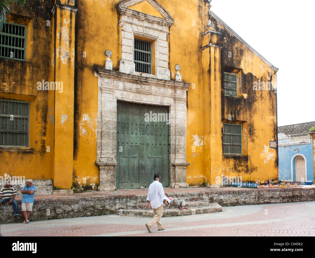 Chiesa nel Getsemani, Cartagena, Colombia Foto Stock