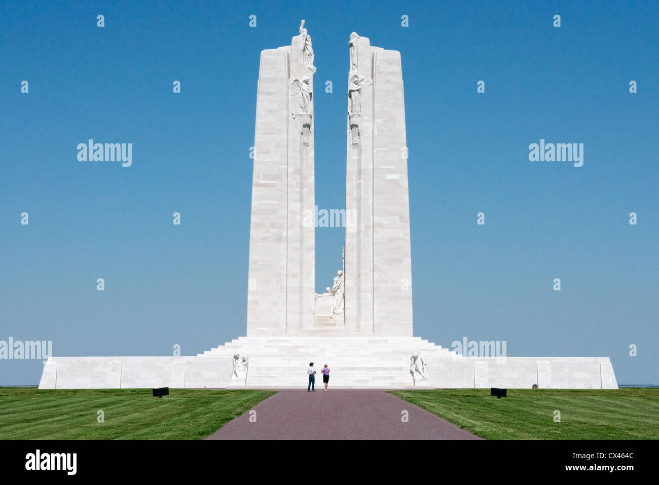 La Canadian National WW1 monumento a Vimy ridge Foto Stock