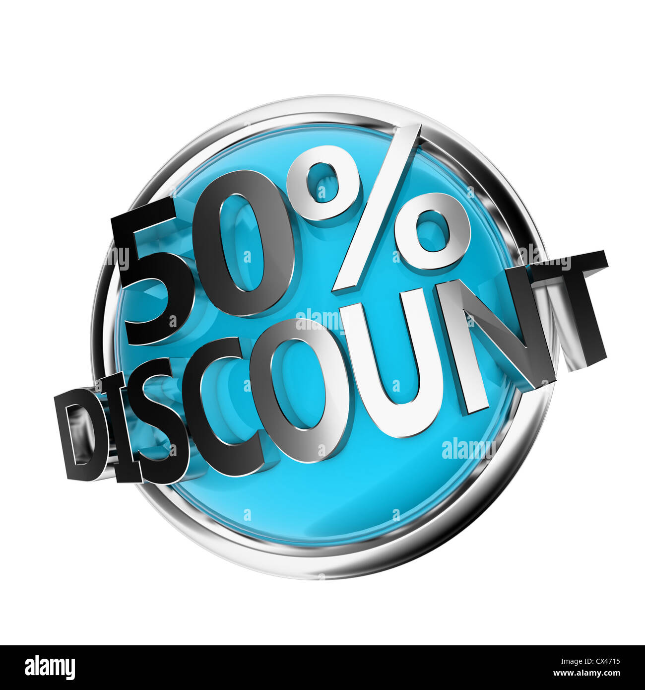 Sconto pulsante Foto Stock