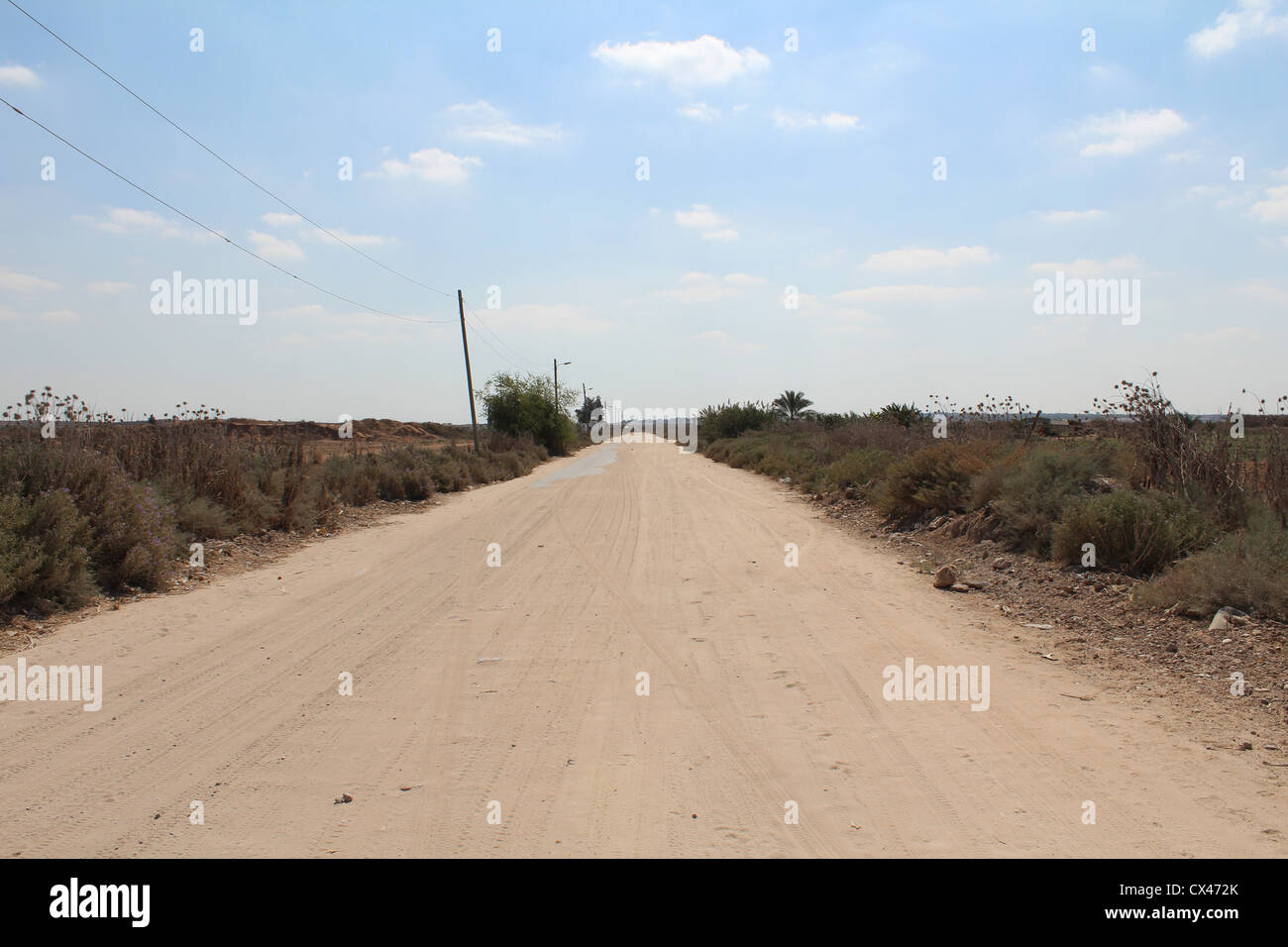 Paese strada laterale Foto Stock