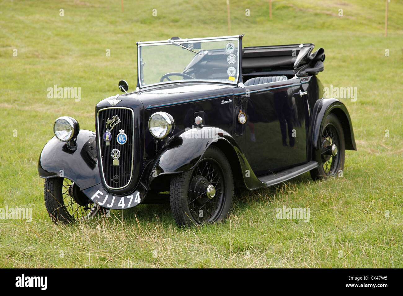 Austin 7 Ruby autovettura convertibile Foto Stock