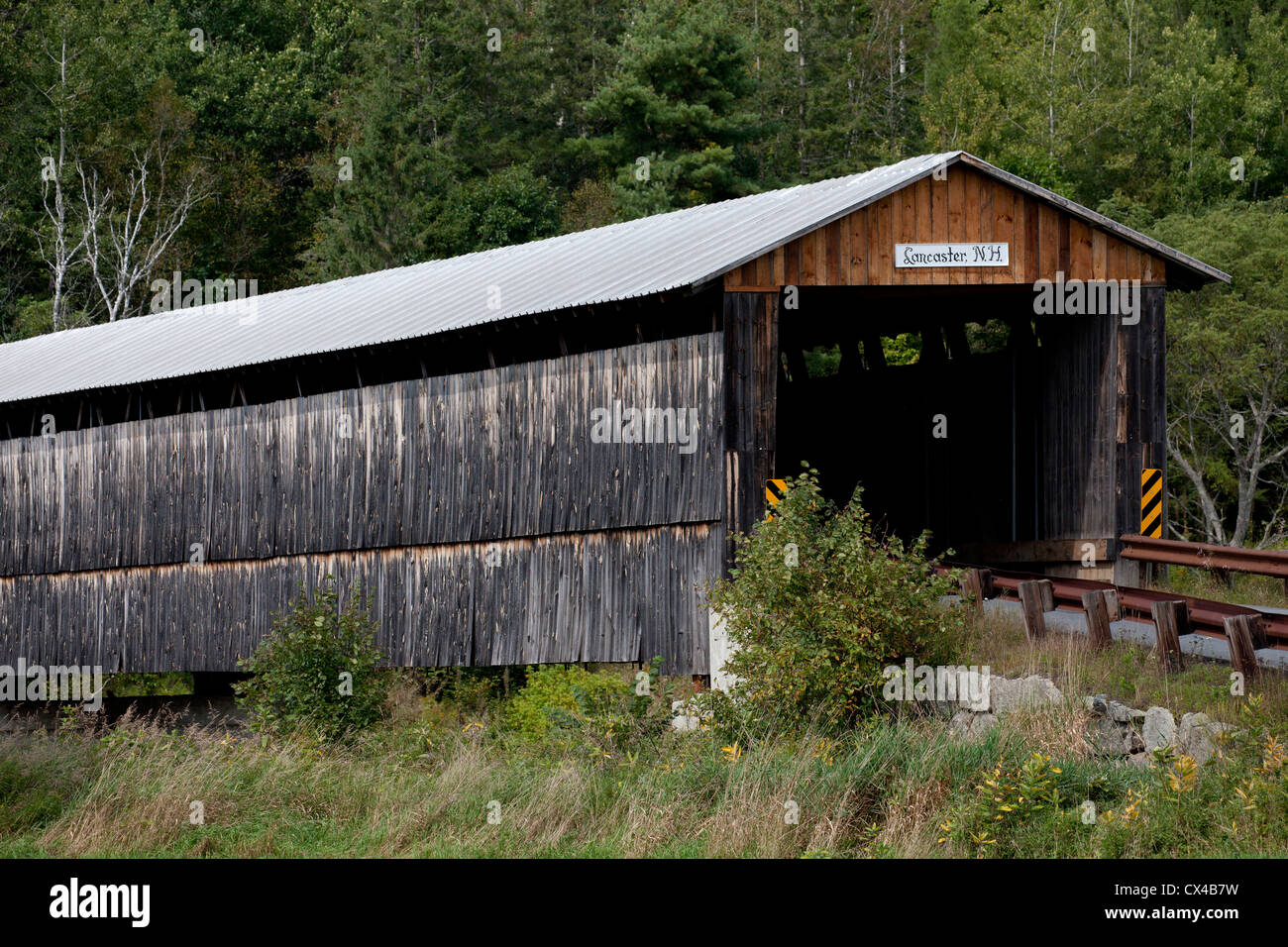 Lancaster ponte coperto del New Hampshire USA America New England. Foto Stock