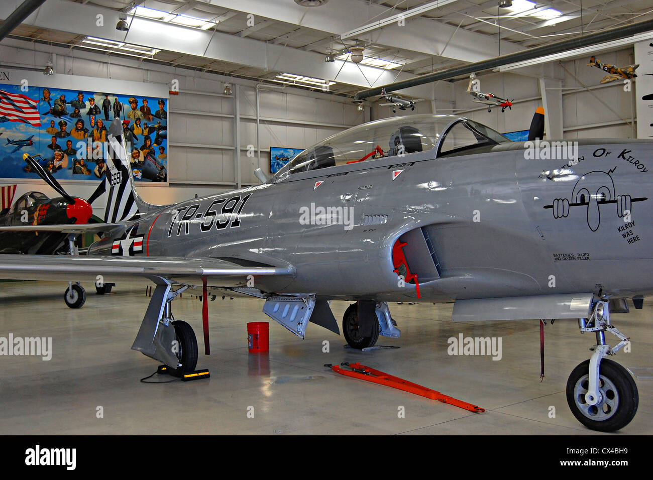 P-80 Shooting Star Jet Fighter Palm Springs Air Museum Foto Stock