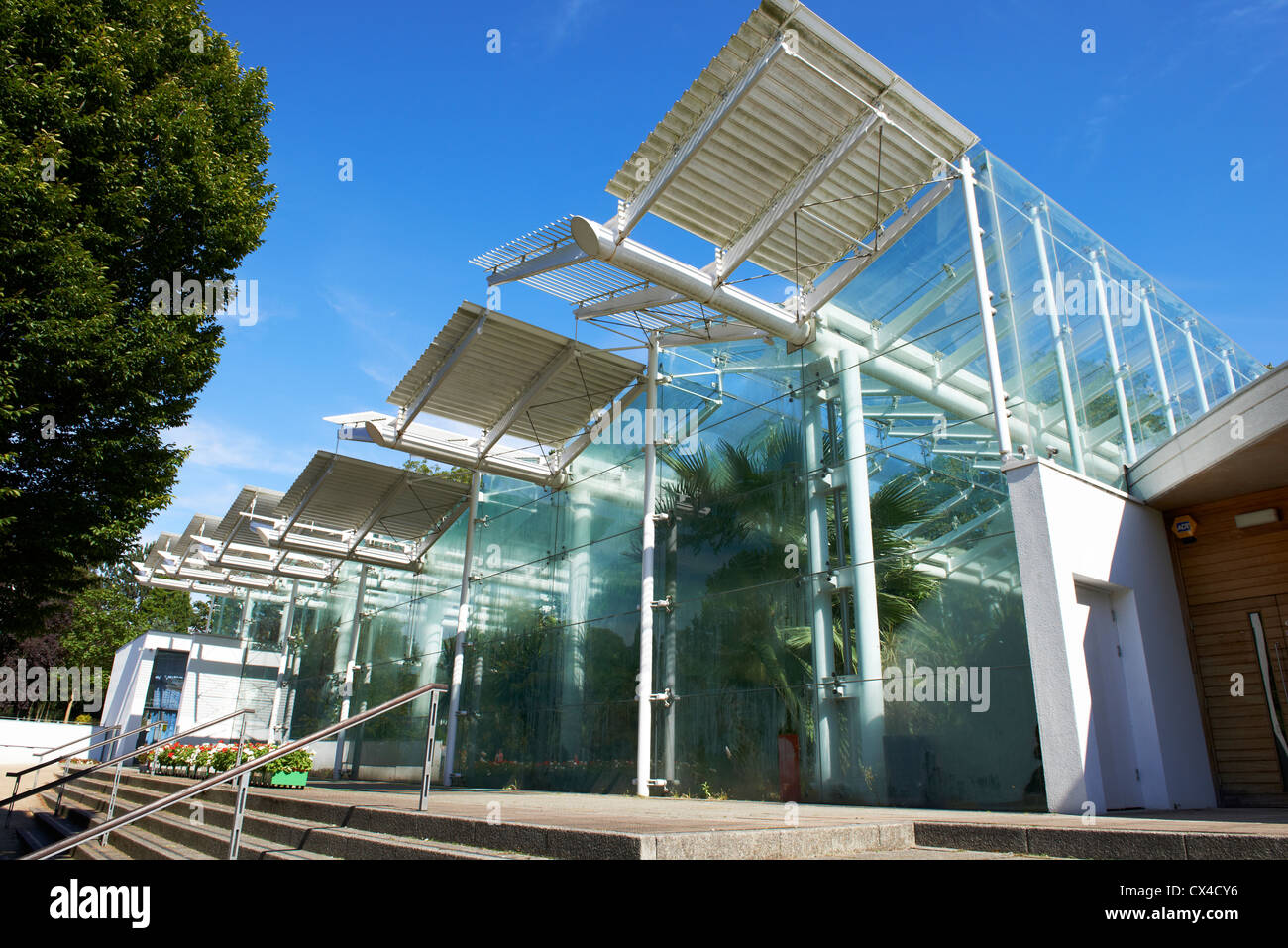 La Glasshouse entro Jephson Gardens Leamington Spa Warwickshire Foto Stock