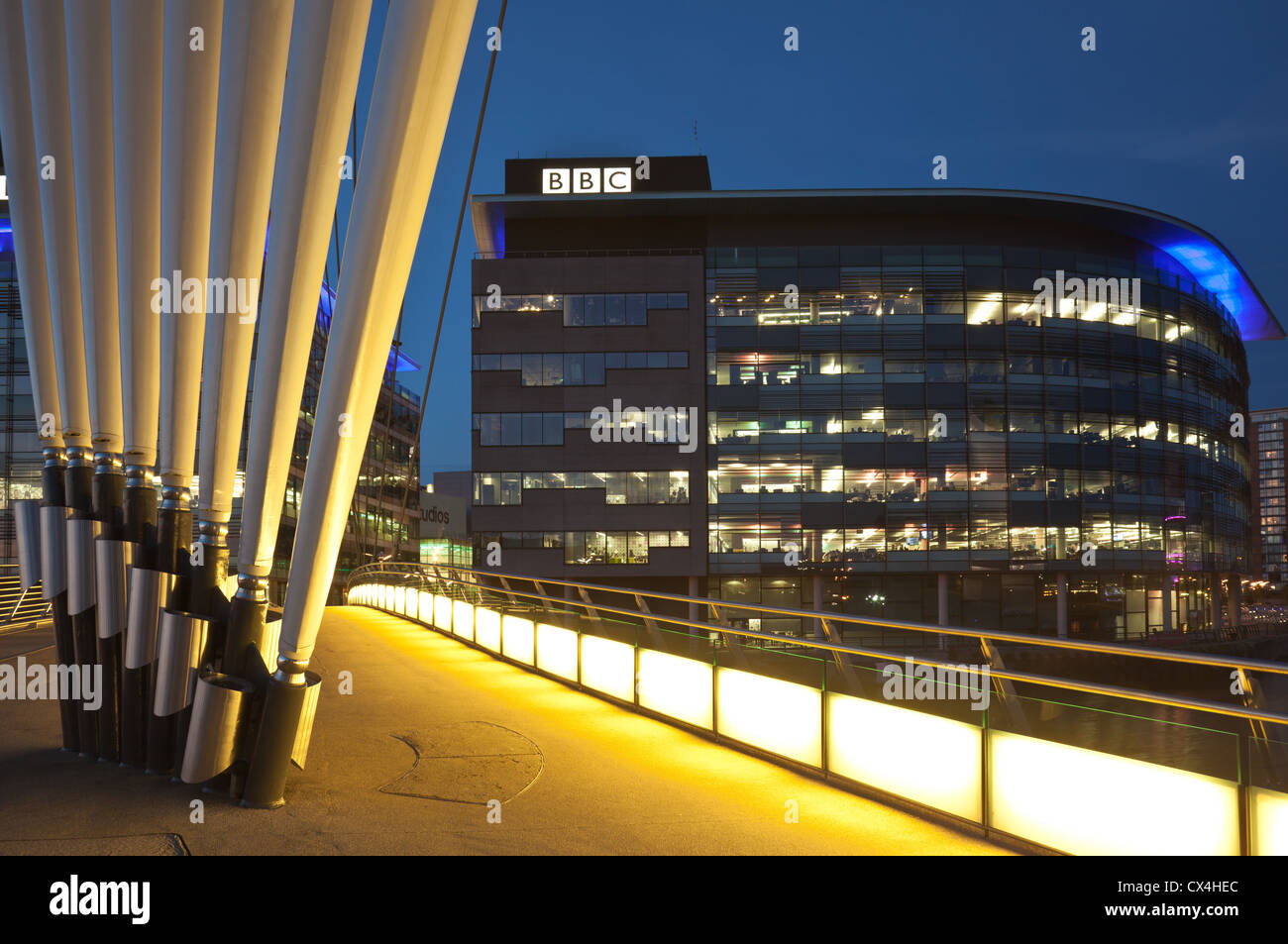 Media City a Salford Quays Foto Stock