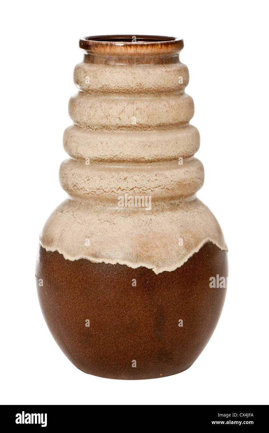 Vintage anni settanta Scheurich Keramik (Germania ovest) grandi 40cm 'Wien' vaso sul pavimento (pattern 269-40). Foto Stock