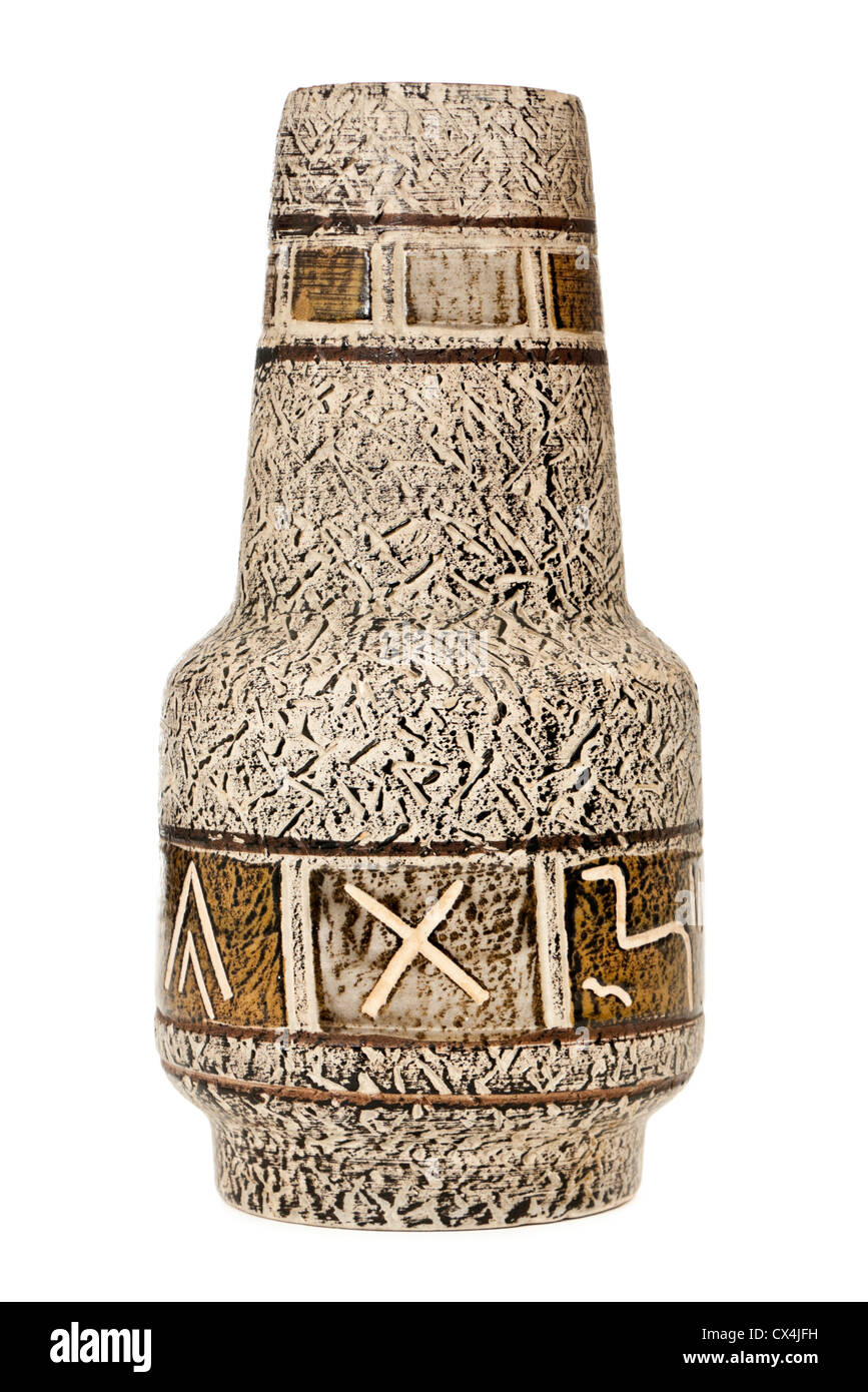 Vendemmia fine anni sessanta o primi anni settanta Spara Keramik (Germania ovest) 31cm Vase pattern (224-31). Foto Stock