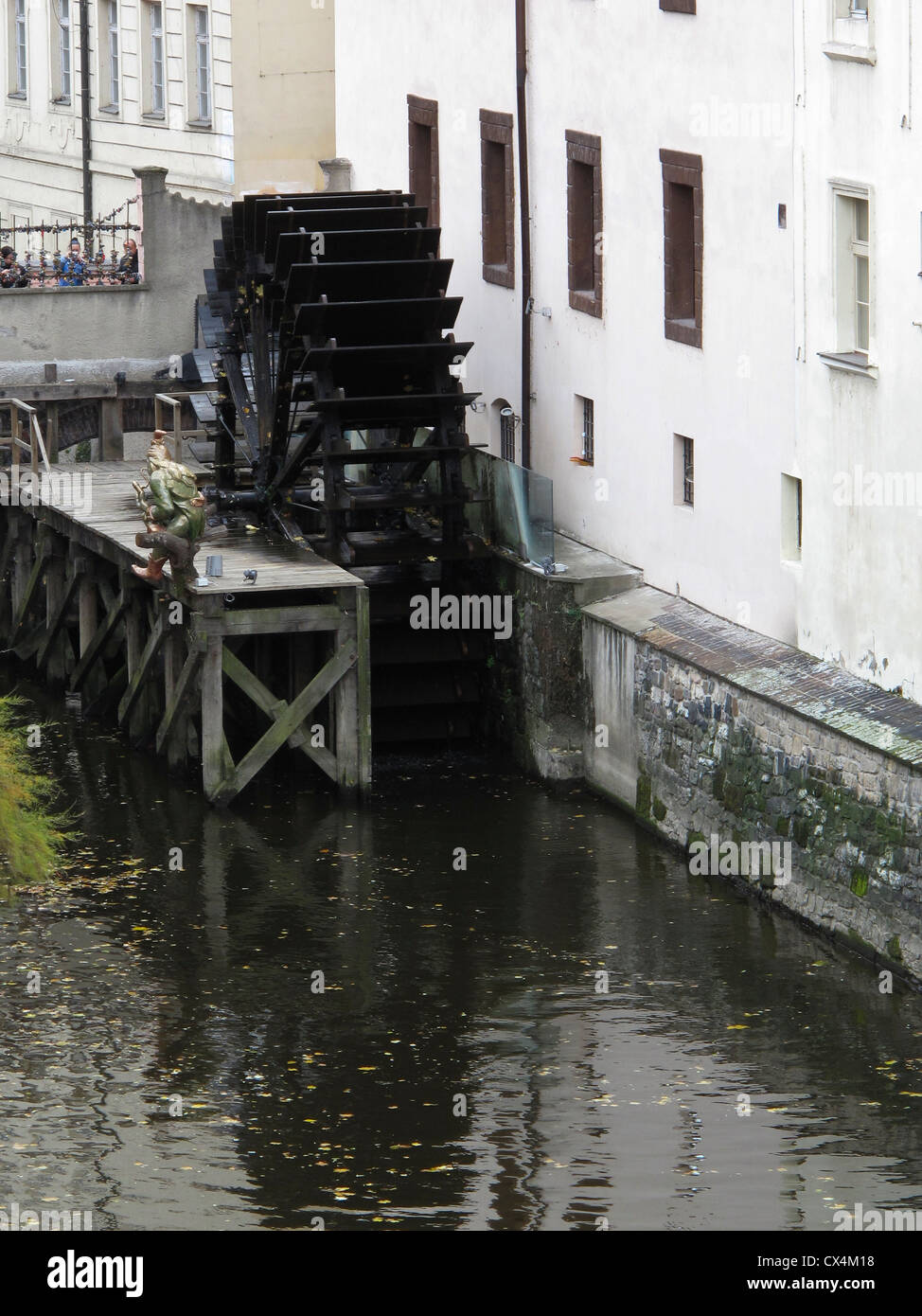 Praga, Old Town, mulino ad acqua sul Certovka 'Devil flusso dell' Foto Stock