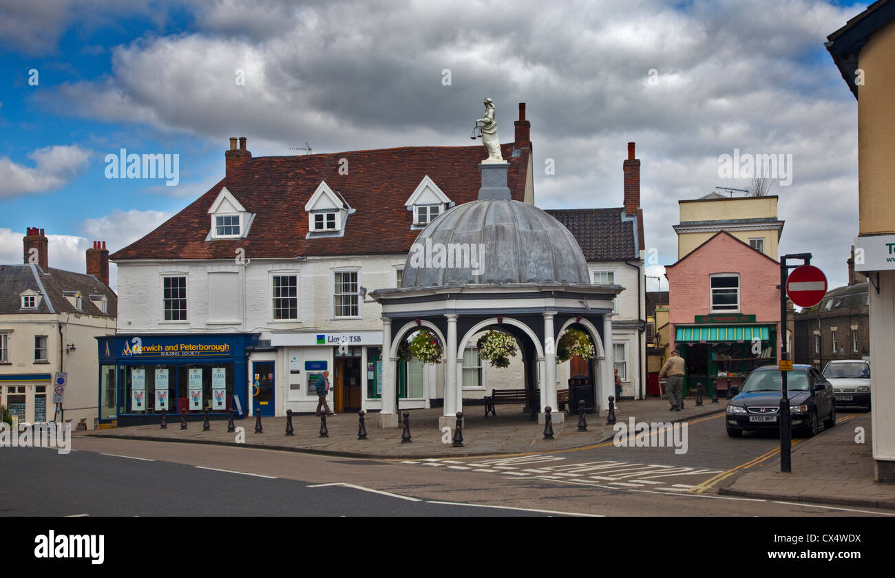 Centro città in Bungay, Suffolk, Inghilterra Foto Stock