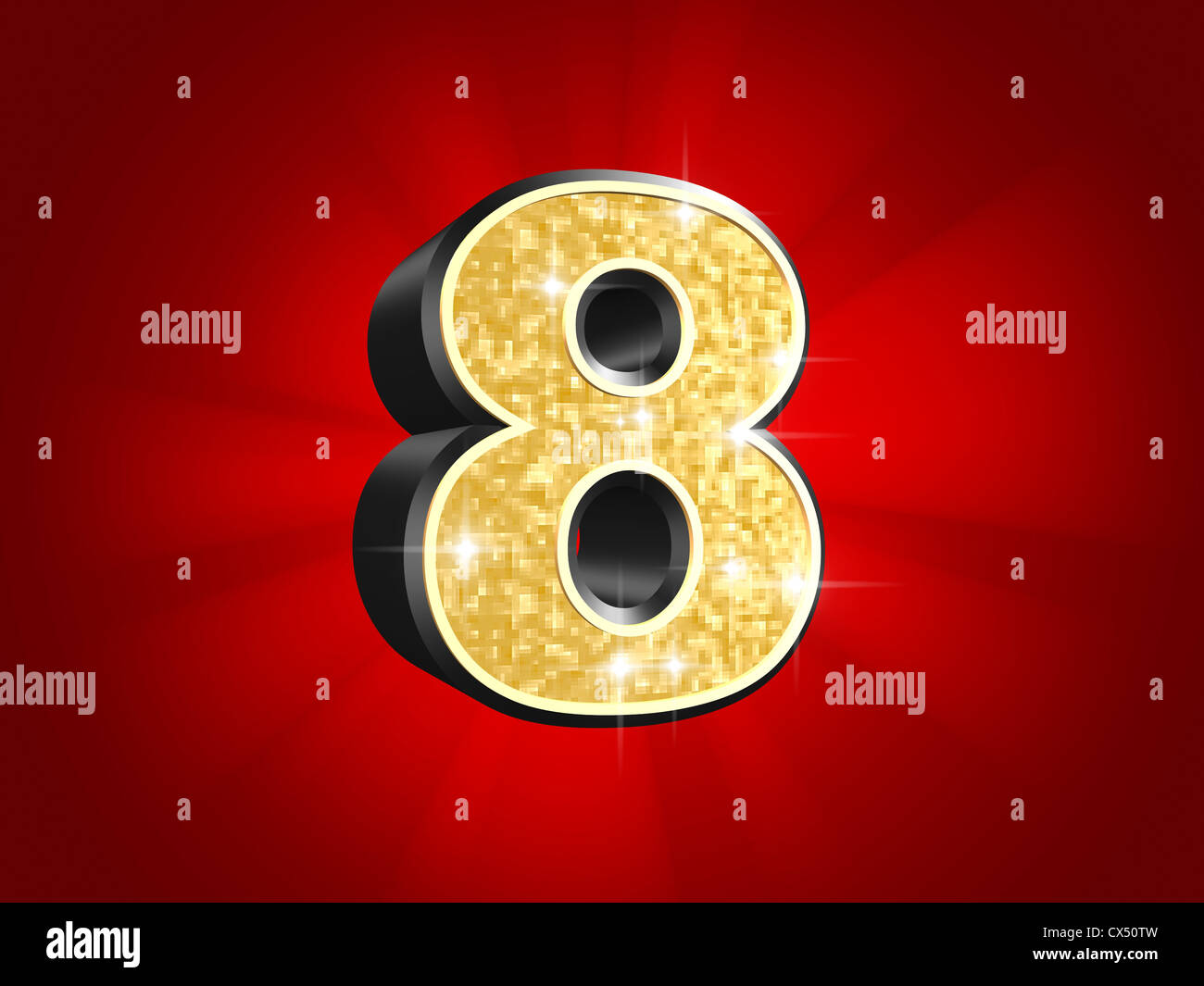 Numero aureo - 8 Foto Stock