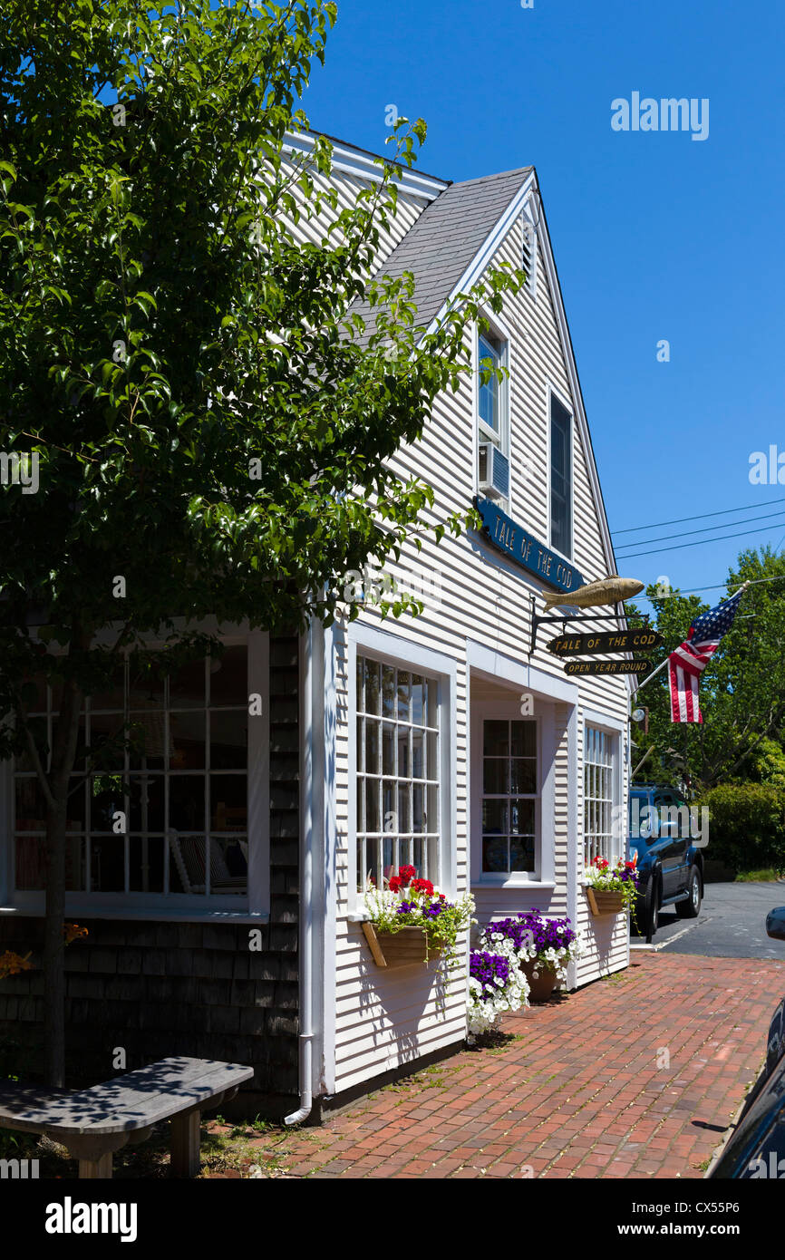 Il racconto del merluzzo bianco ristorante sulla strada principale di Chatham, Cape Cod, Massachusetts, STATI UNITI D'AMERICA Foto Stock