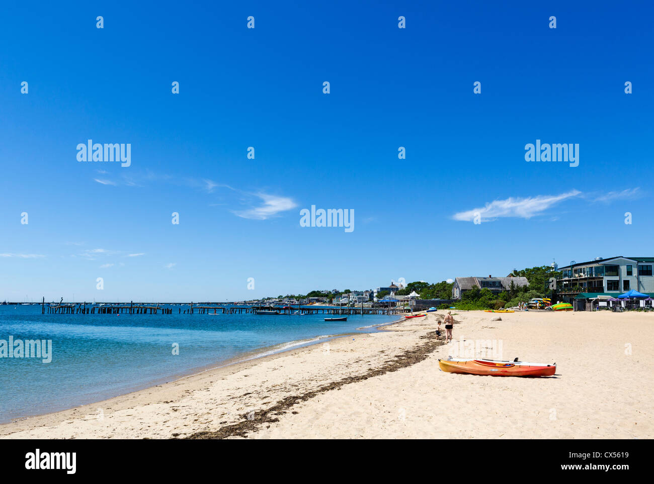 Spiaggia cittadina in a Provincetown, Cape Cod, Massachusetts, STATI UNITI D'AMERICA Foto Stock