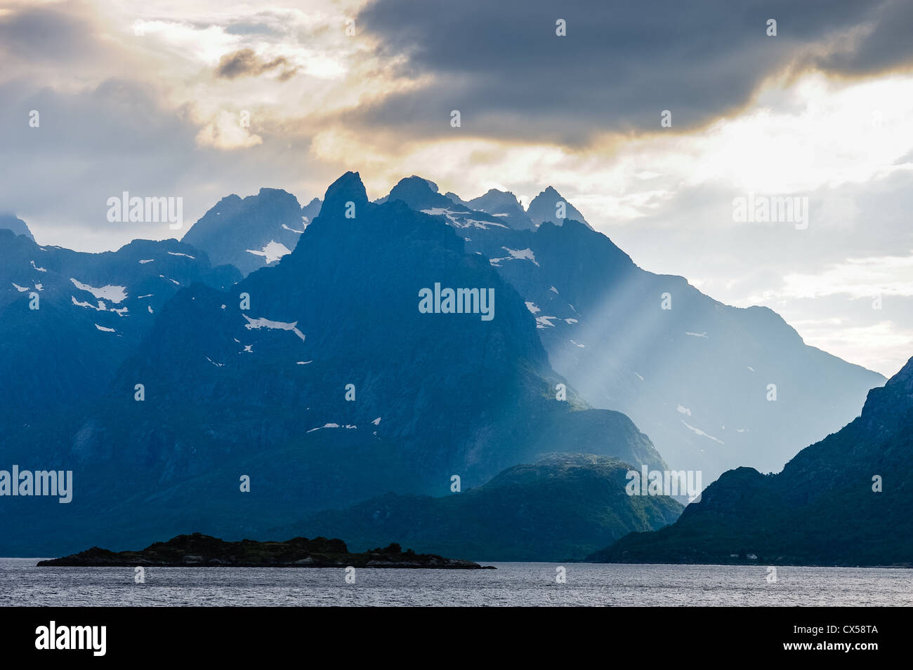 Norvegia, Lofoten. Raftsundet. Foto Stock