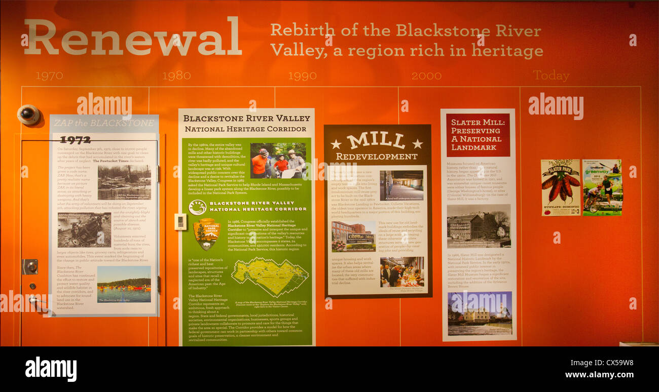 Slater Mill Pawtucket Rhode Island Foto Stock