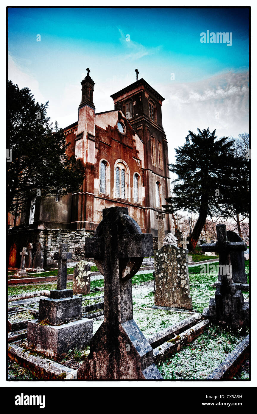 Chiesa brathay, Lake District, cumbria, Regno Unito, Europa Foto Stock