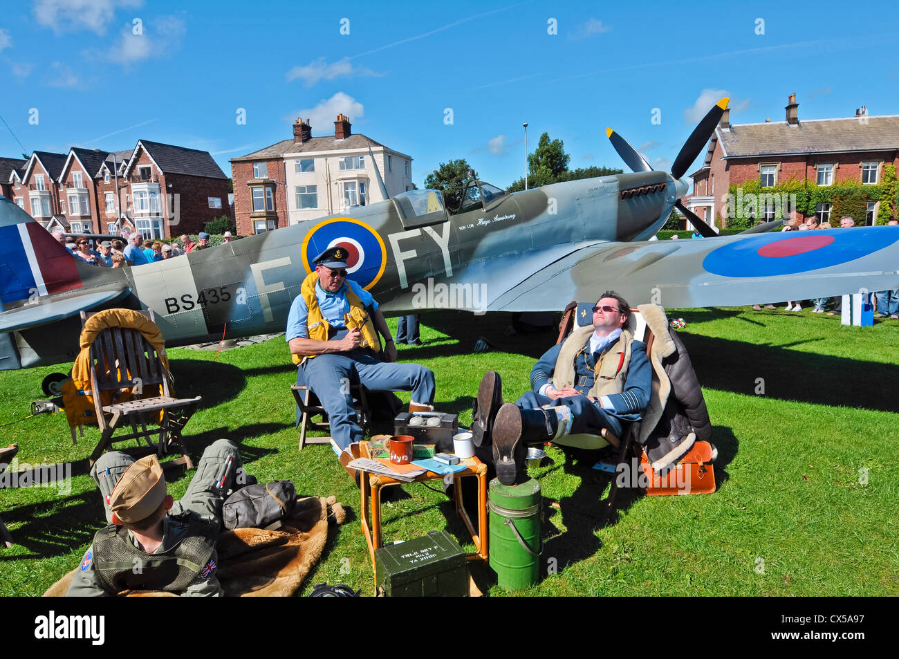 La seconda guerra mondiale; rievocazione storica; lytham; lancashire; Inghilterra; Regno Unito; Europa; Foto Stock