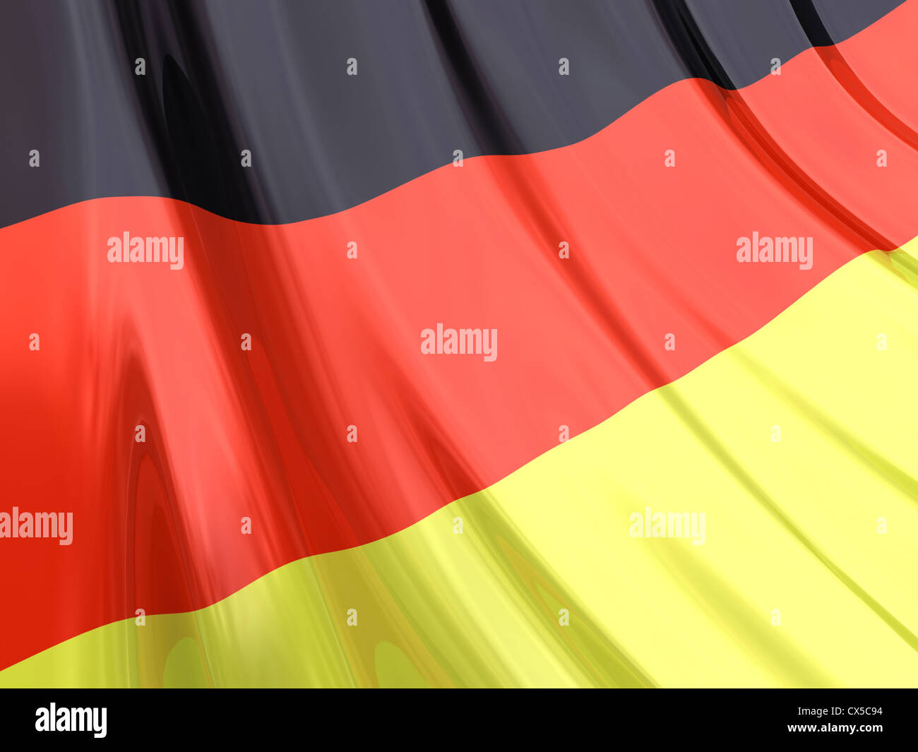Carta lucida bandiera della Germania. Foto Stock