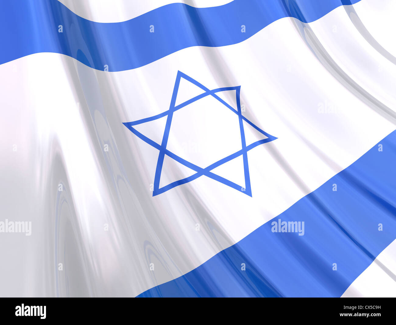 Carta lucida bandiera di Israele. Foto Stock