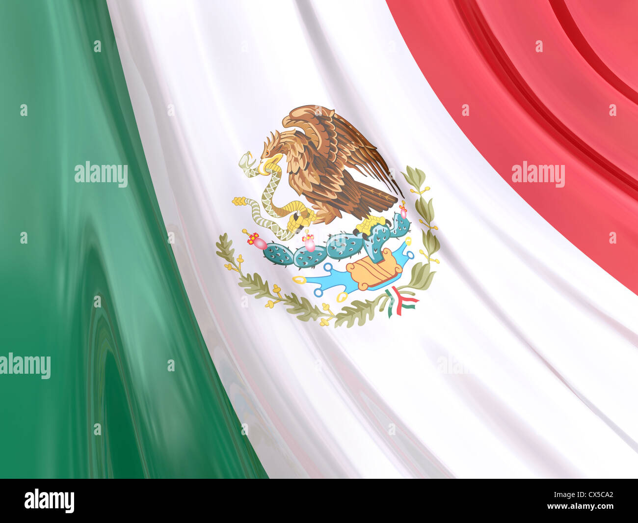 Carta lucida Bandiera del Messico. Foto Stock