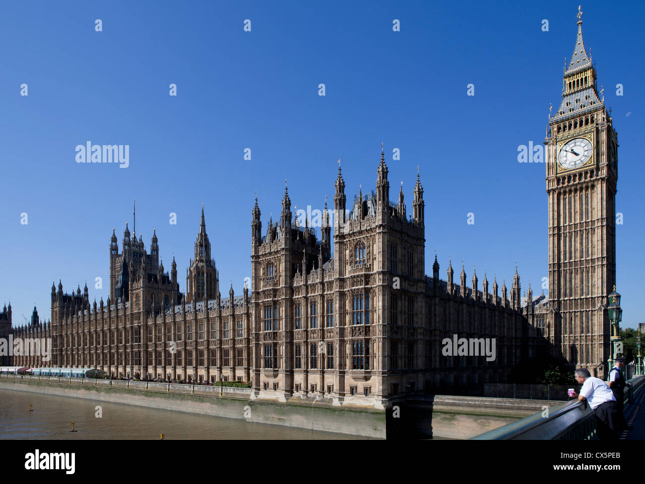 Il Palazzo di Westminster - Casa del Parlamento Foto Stock