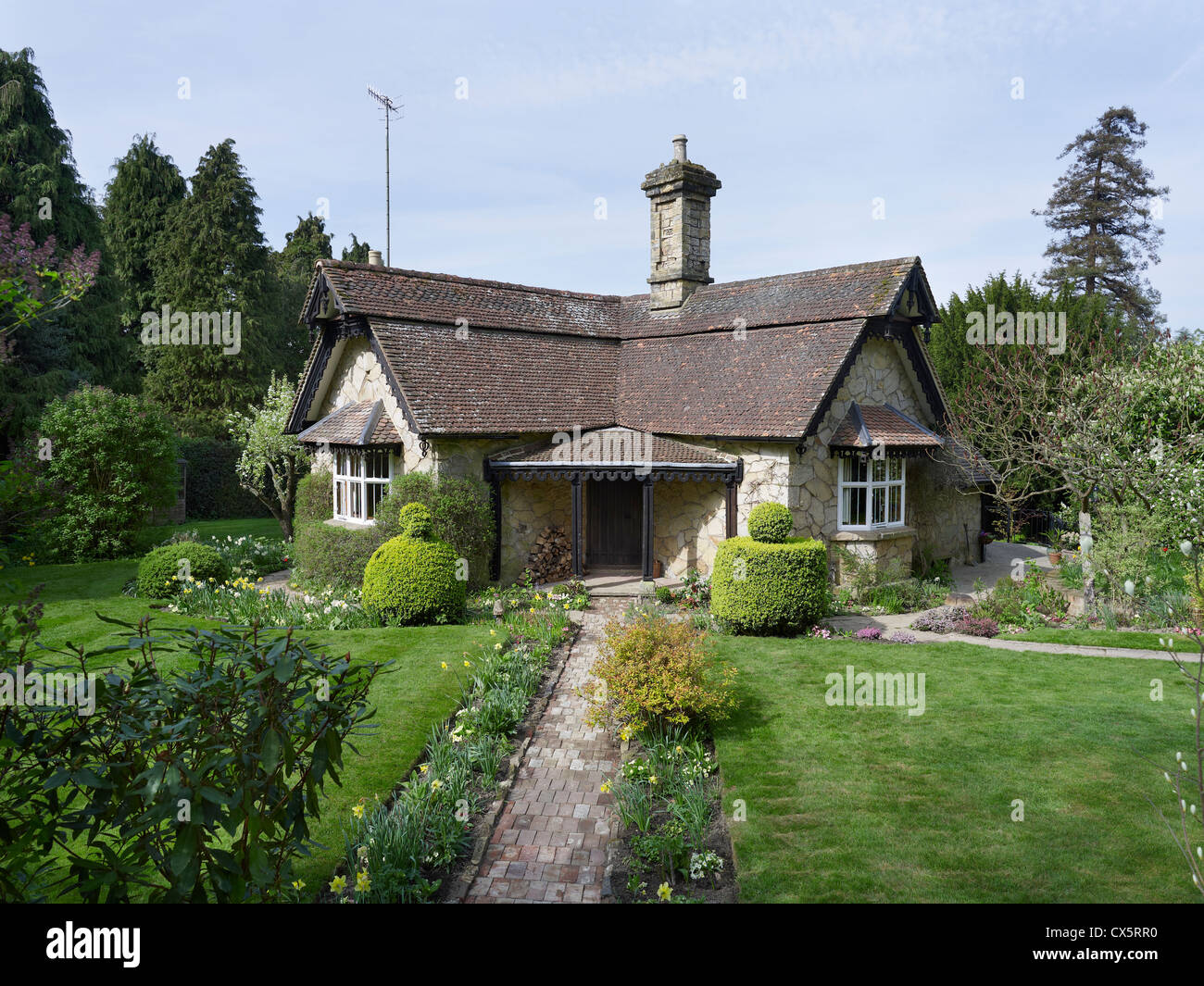 Penshurst, Kent. Cottage di Lilla da William Wells, 1850 Foto Stock