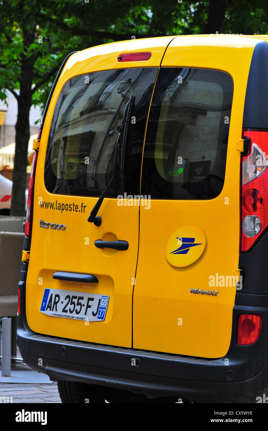 Post office van in Francia Foto Stock