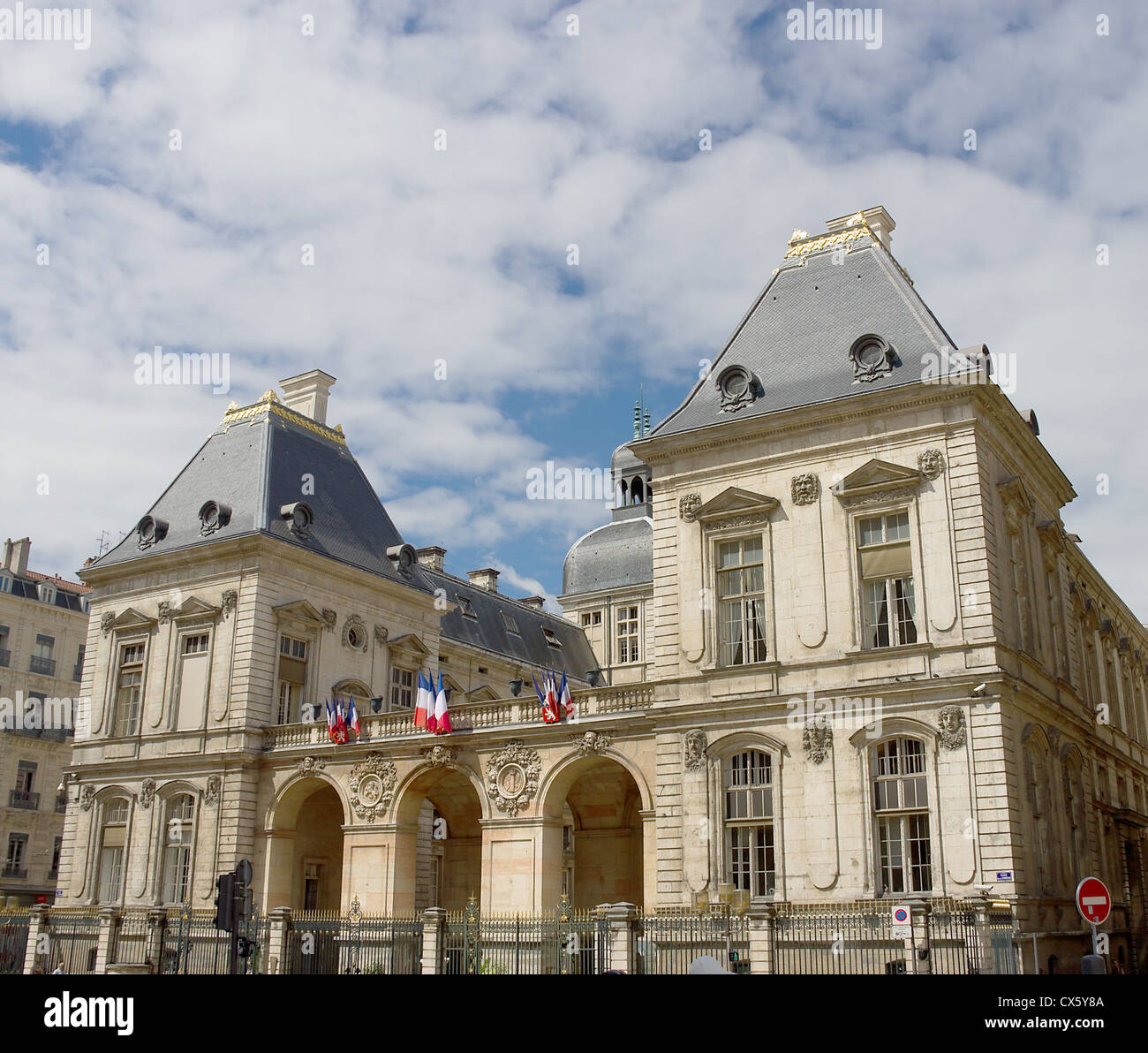 Il municipio (l'Hotel de Ville, 1651 circa) nel centro storico di Lione (Sito UNESCO), Francia Foto Stock