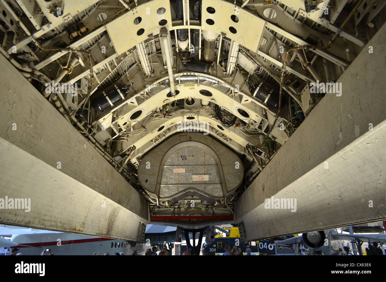 Bomb bay, Avro Vulcan B2, RAF Foto Stock