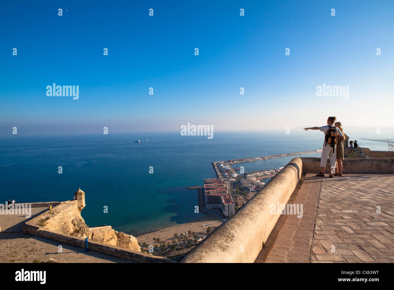 Castello di Santa Barbara Alicante Spagna Foto Stock