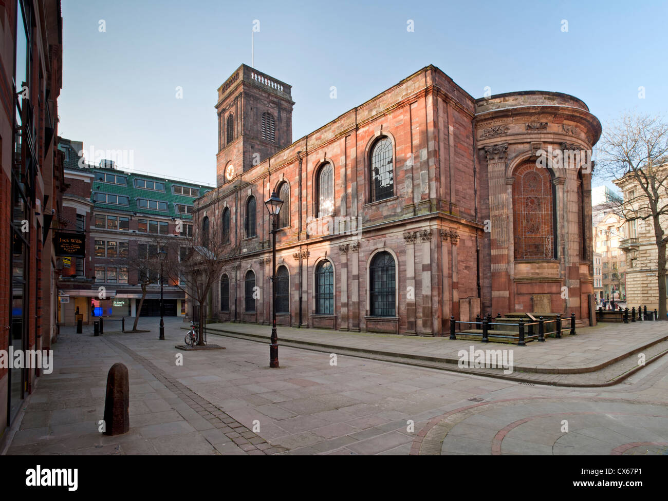 St Annes Cathedral, St Annes Square, il centro città di Manchester, Manchester, Inghilterra, Regno Unito Foto Stock