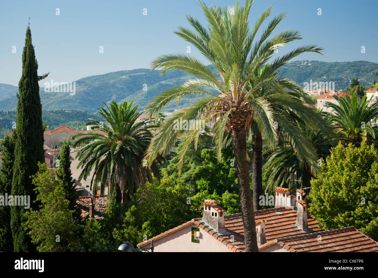 Città di Grasse in Francia Meridionale famosa per la sua industria del profumo. Foto Stock