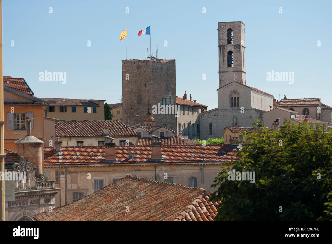 Città di Grasse in Francia Meridionale famosa per la sua industria del profumo. Foto Stock