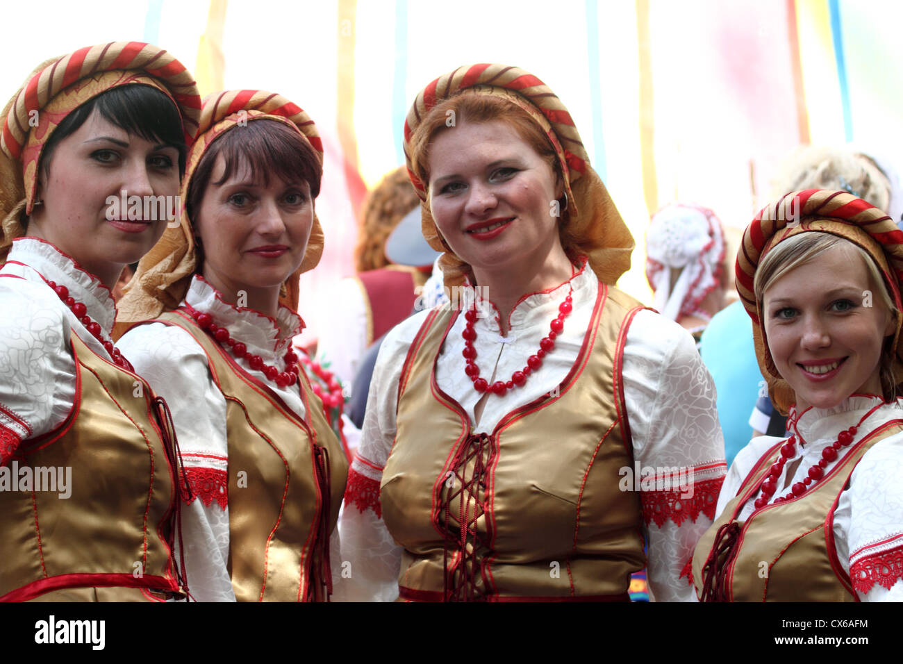 Cantanti dalla Bielorussia Foto Stock