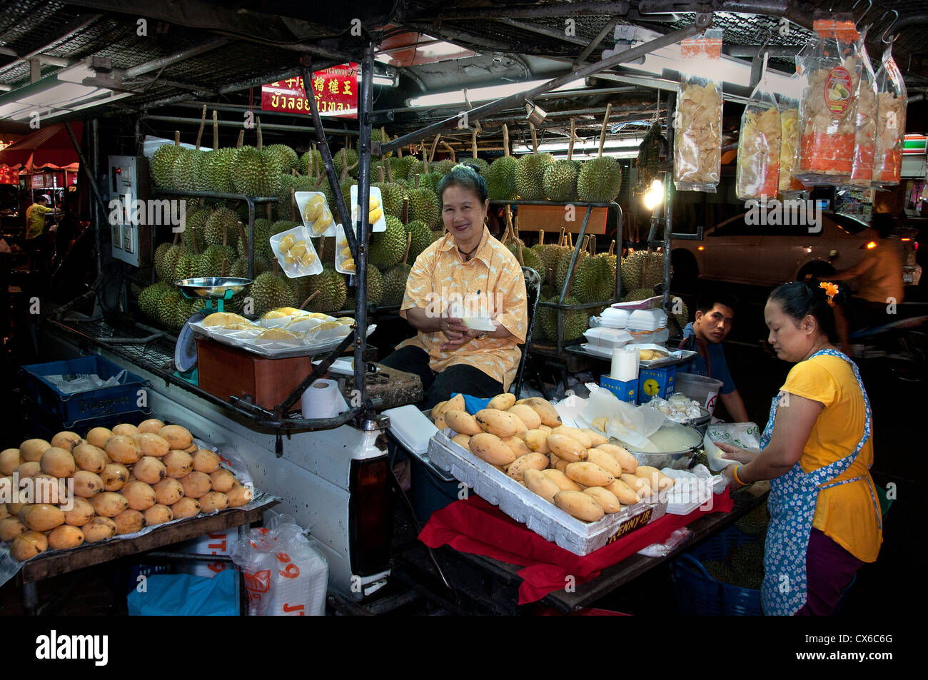 Il Patpong Bangkok tailandese tailandia night market food bar pub Foto Stock