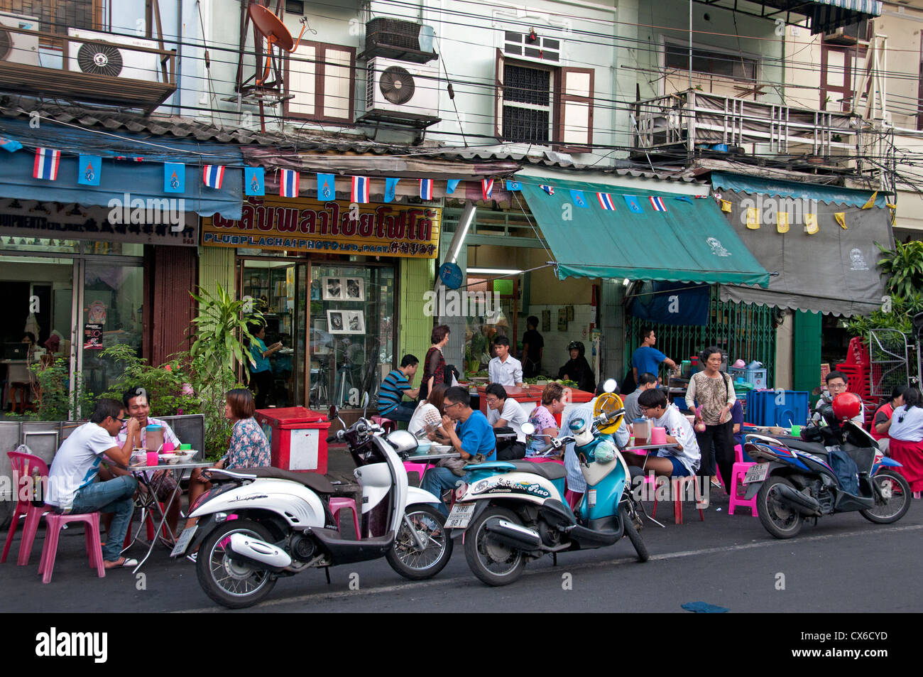 Bangkok tailandese tailandia Chinatown Ristorante Cinese Foto Stock