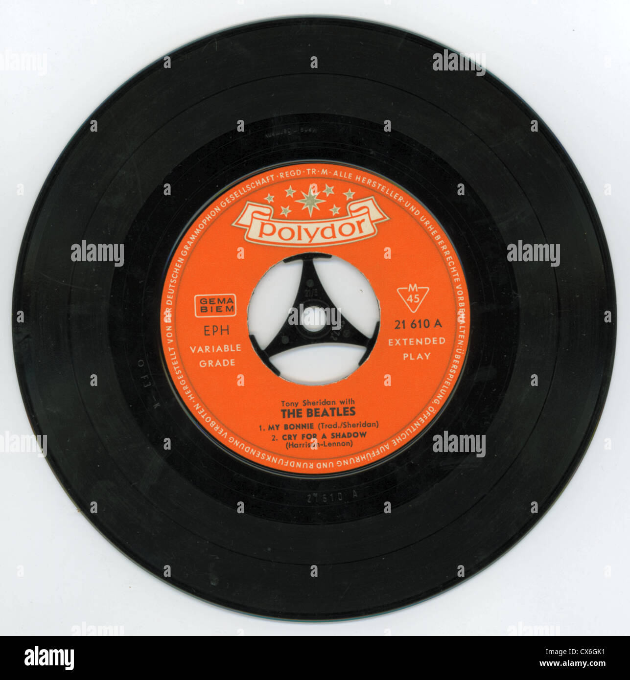 000506 - The Beatles la mia Bonnie critica Polydor 1962 record tedesco Foto Stock
