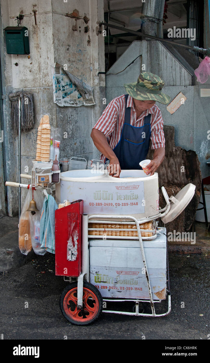 Bangkok Thailand Thai Ice Cream Parlour Foto Stock