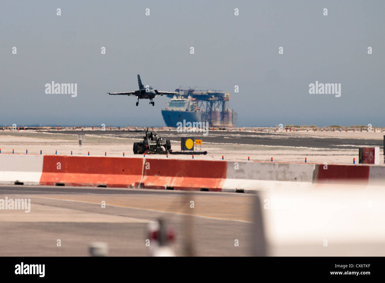 Aerei Tornado ZD749 a RAF aeroporto di Gibilterra. 11 luglio 2012, Gibilterra, Regno Unito. Foto Stock