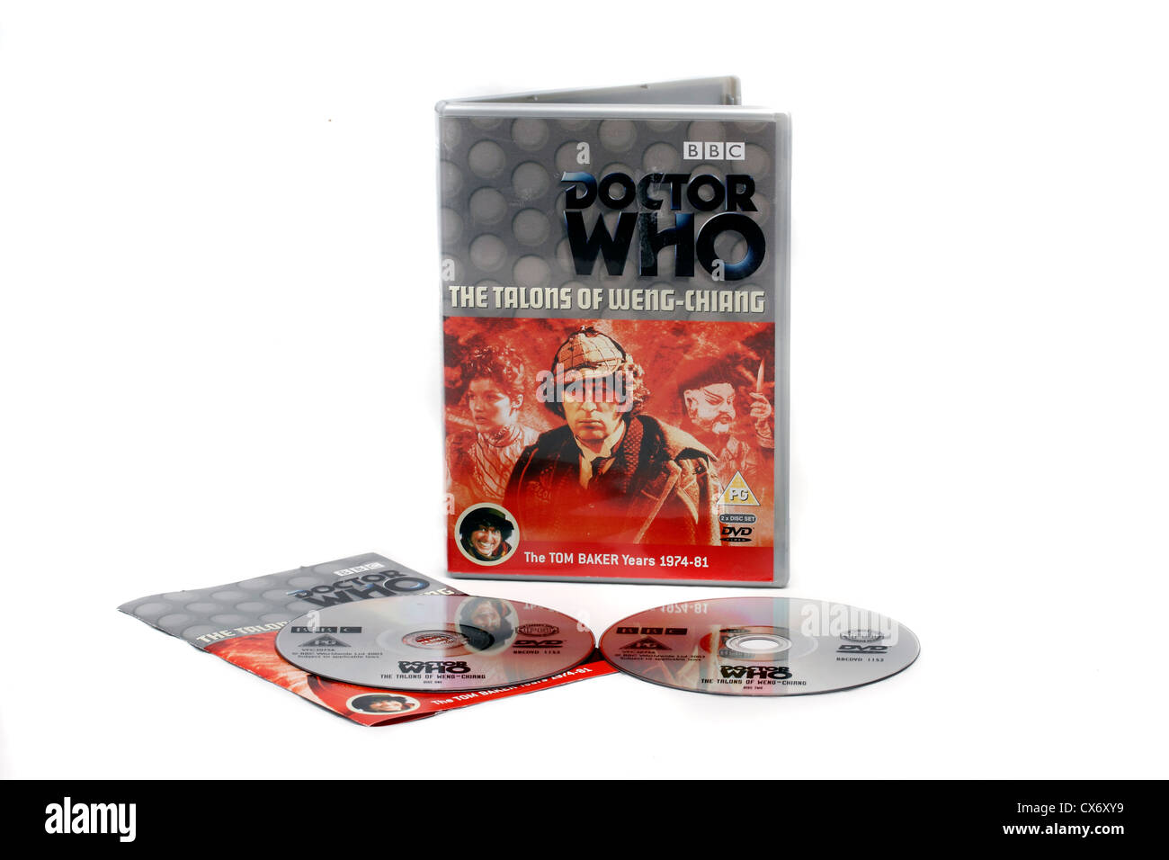 Medico che - Il artigli di Weng Chiang - Tom baker 2 disco DVD set rilasciati dalla BBC Foto Stock