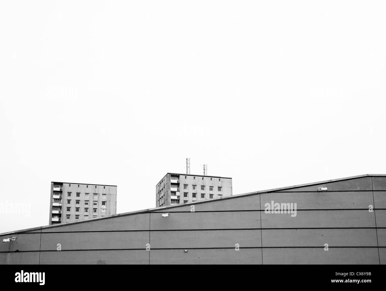 Edifici di appartamenti nel sobborgo di Stoccolma Foto Stock
